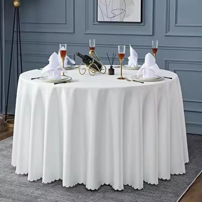 Hot Sale 100% Polyester แจ็คการ์ด Tablecloth Made in China (JRD643)