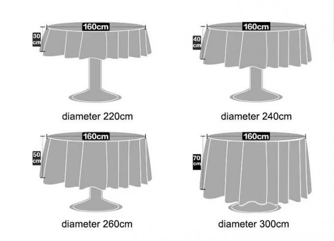 Hot Sale 100% Polyester แจ็คการ์ด Tablecloth Made in China (JRD643)